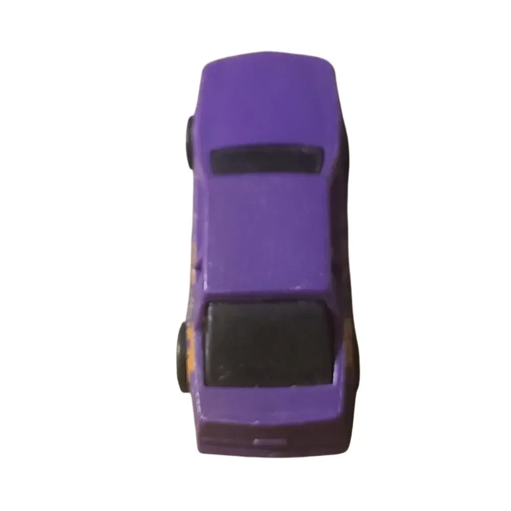 Mattel Hot Wheels 1988 Purple Skull Splat Graphic Tinted Racer Vintage Car Toy